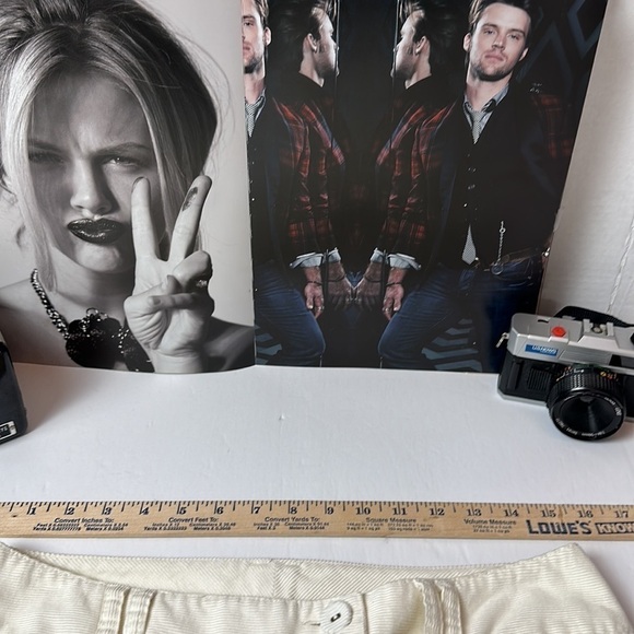 Talbots corduroy stretch cream wide leg trousers 99% cotton 1% Lycra - Picture 7 of 11